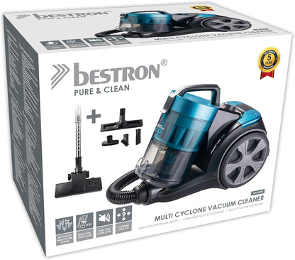 Bestron Multi Cyclone Vacuum Cleaner – Bagless Powerful Suction with Advanced Filtration - Smart Gate