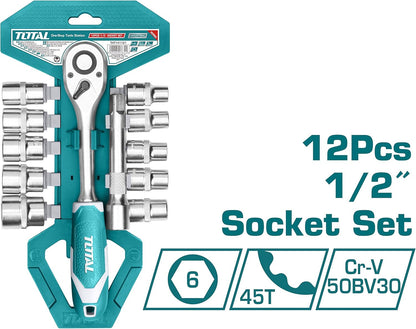 Total 12PCS 1/2” Socket Set – THT141121 - SmartGatelb