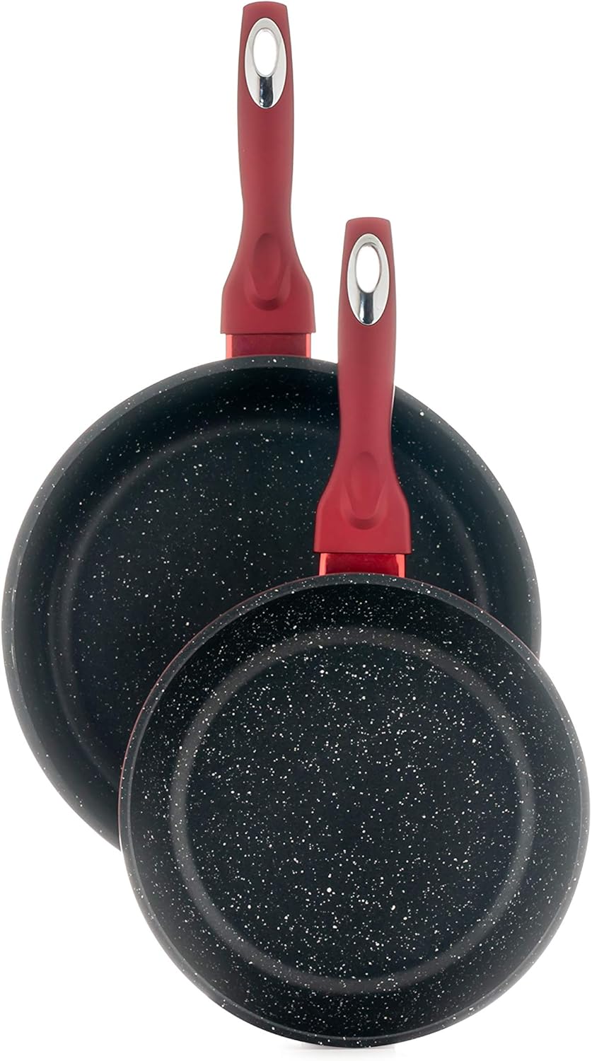 DMS 15-Piece Induction Cookware Cooking Set , Aluminium, Marble Coating, Dishwasher Safe - SmartGatelb