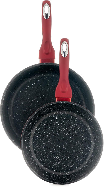 DMS 15-Piece Induction Cookware Cooking Set , Aluminium, Marble Coating, Dishwasher Safe - SmartGatelb