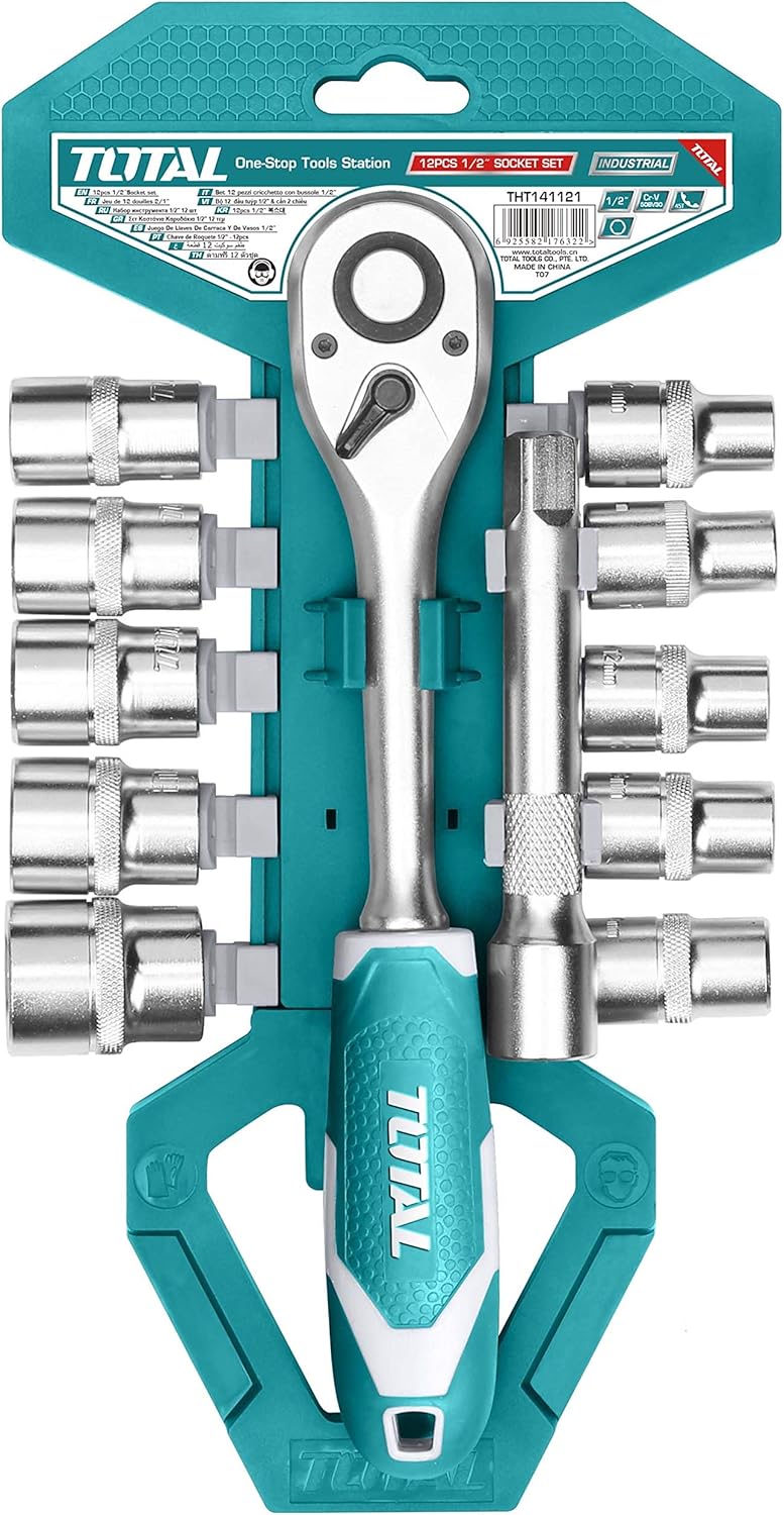 Total 12PCS 1/2” Socket Set – THT141121 - SmartGatelb