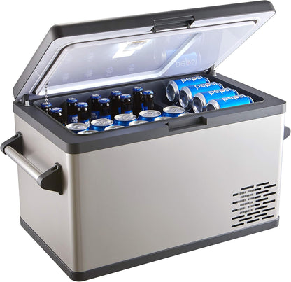 Ausranvik 35L Portable Fridge Freezer  Dual-Zone | –20°C Cooling | 12/24V & 110–240V Compatible | For Car, Camping & Home Use