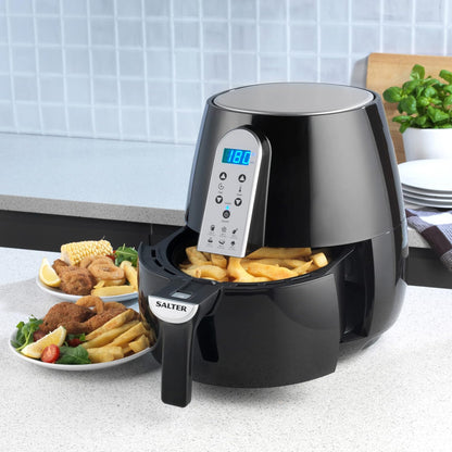 Salter EK2559 XL Hot Non-Stick Basket, Light Touch Digital Display, Compact Air Fryer - SmartGatelb