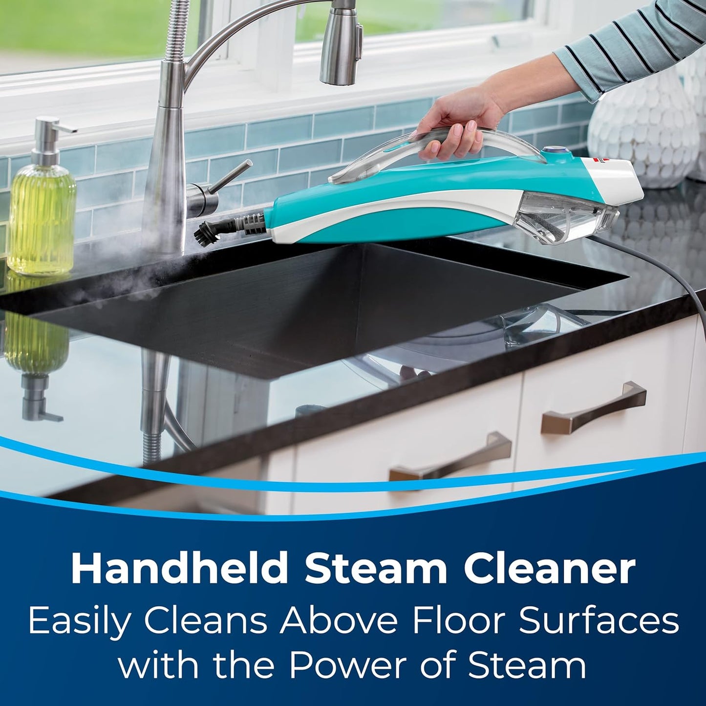PowerFresh 2-in-1 Lightweight Steam Mop, Sanitizes Hard Floors & Hard Surfaces with On-Demand Steam - SmartGatelb