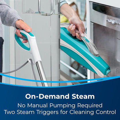 PowerFresh 2-in-1 Lightweight Steam Mop, Sanitizes Hard Floors & Hard Surfaces with On-Demand Steam - SmartGatelb
