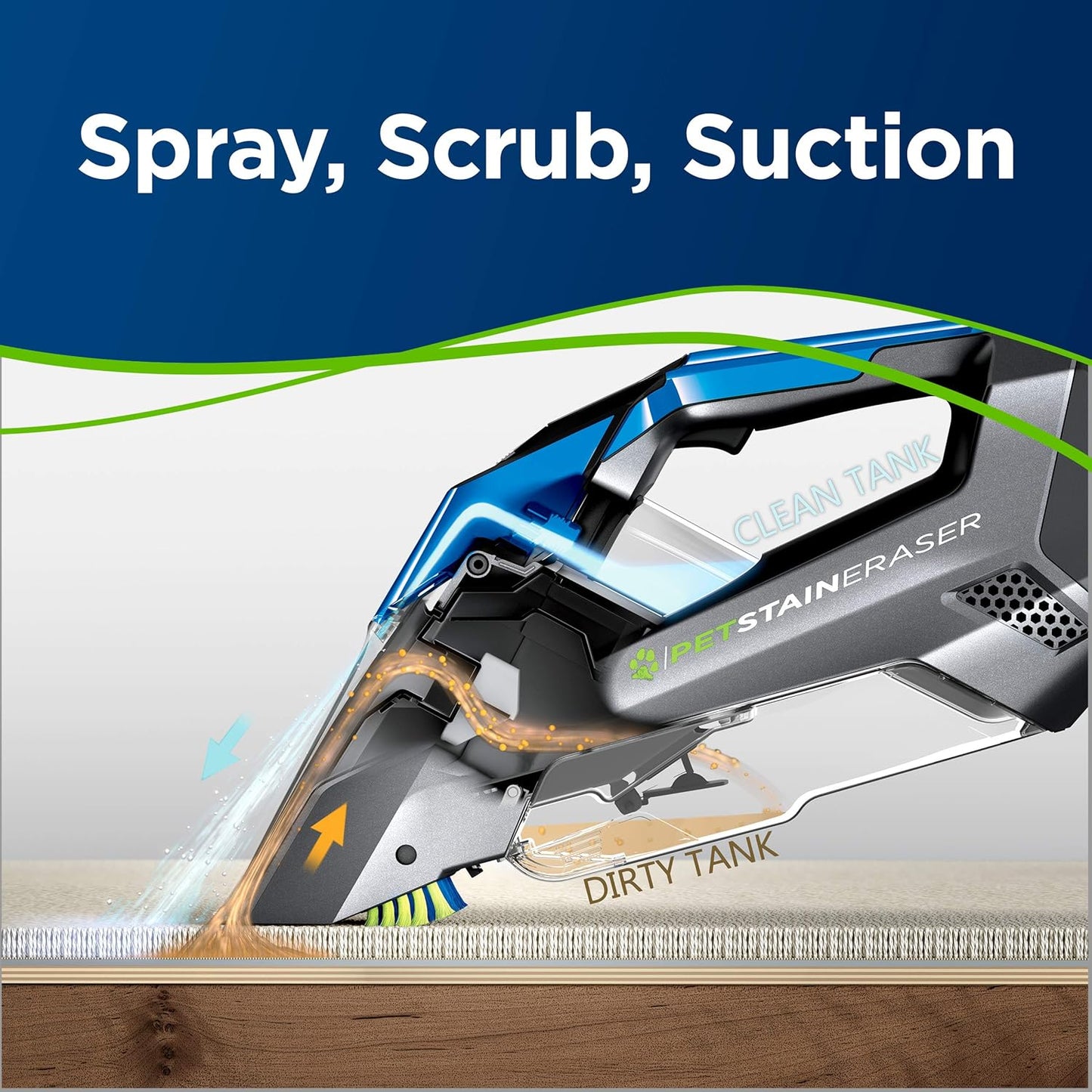 Bissell Stain Eraser Cordless Portable Carpet Cleaner, and car/auto detailer - SmartGatelb