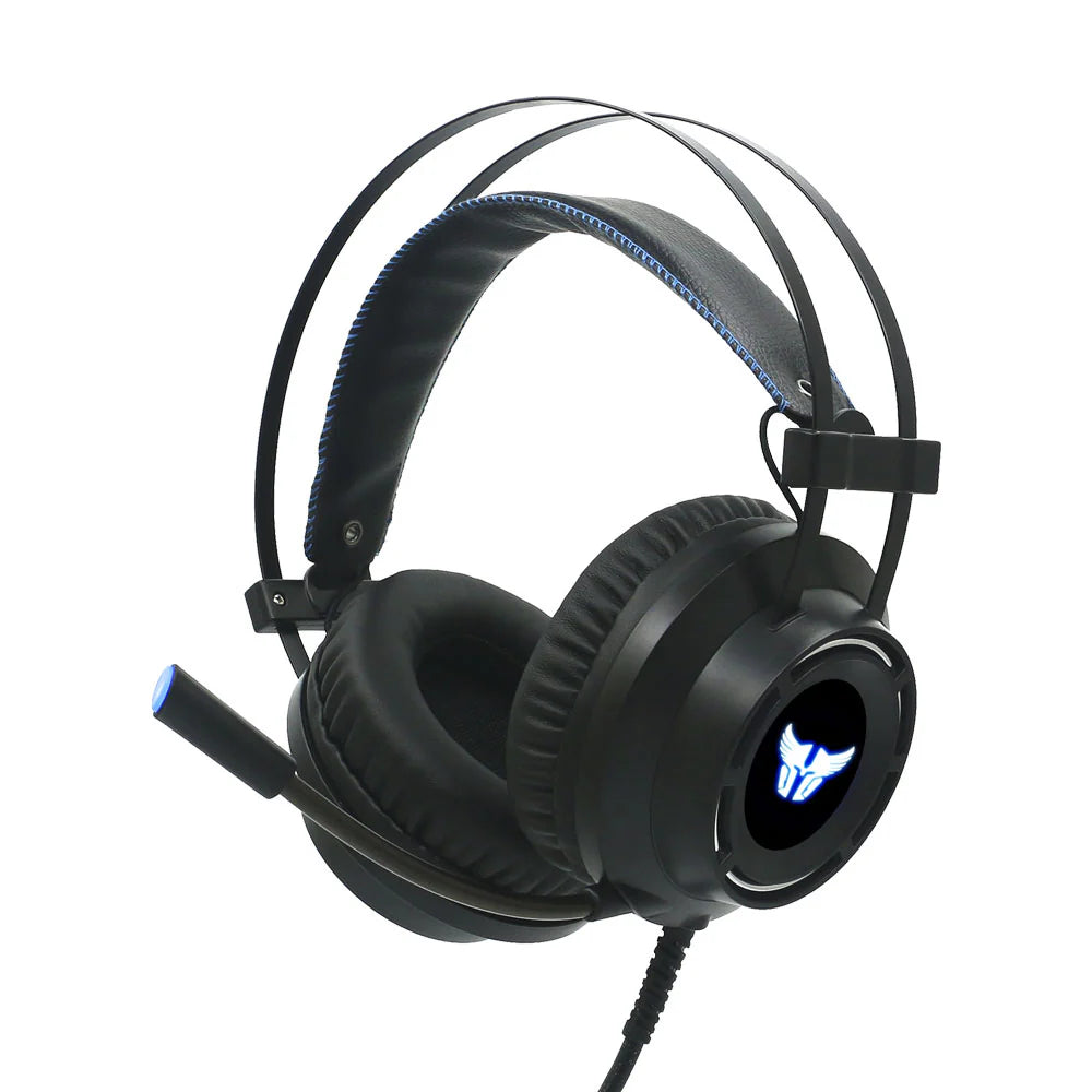 Combat HS46 Gaming Headset (ARG-HS-2846BK) – Wired, 50 mm Driver, USB + 3.5 mm, Telescopic Mic