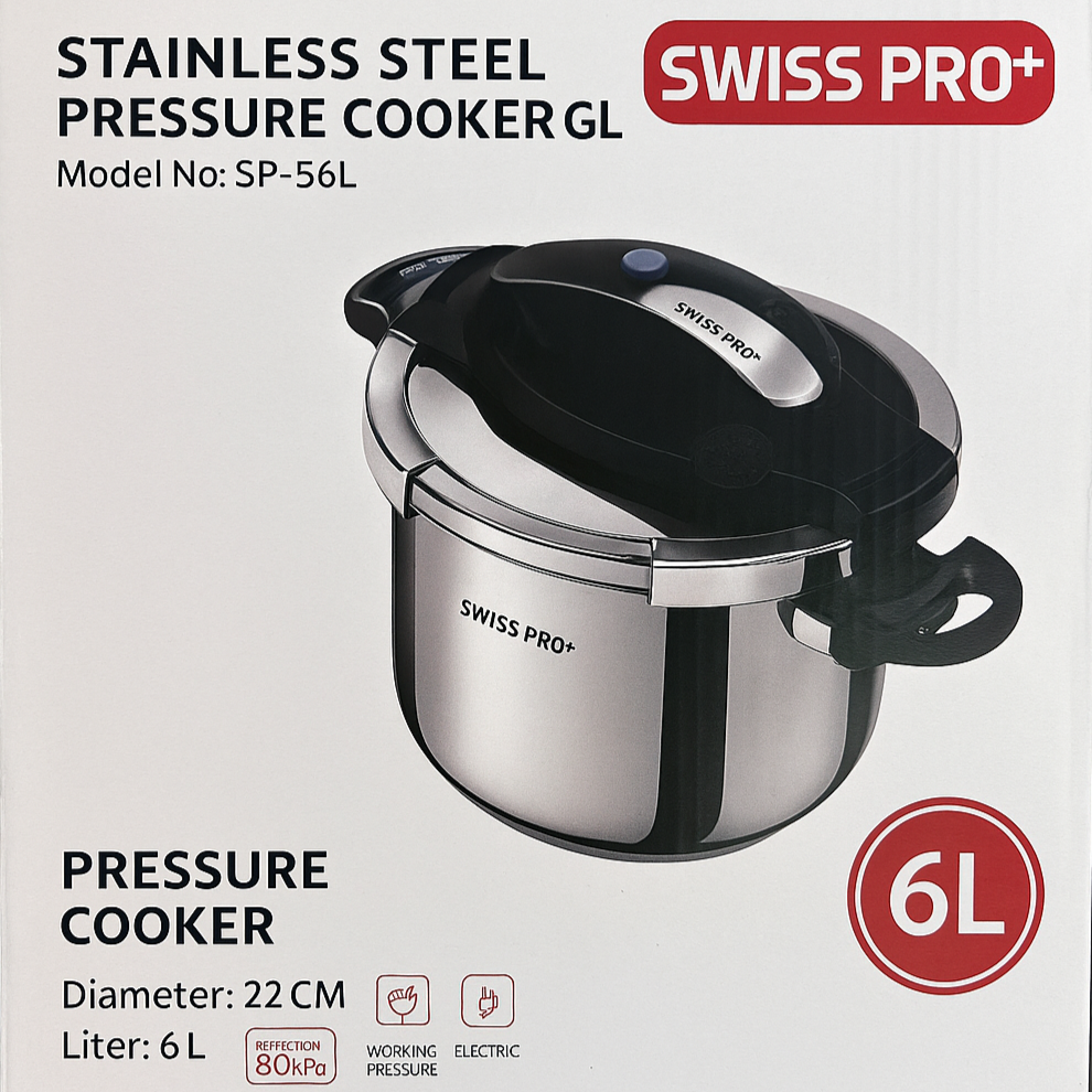 SWISS PRO+ SP-PS6L PRESSURE COOKER 6L - SmartGatelb