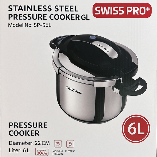 SWISS PRO+ SP-PS6L PRESSURE COOKER 6L - SmartGatelb