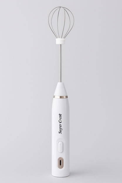 Super Crest SCT-7038 Rechargeable Milk Frother – 2-in-1 Whisk & Mixer - SmartGatelb