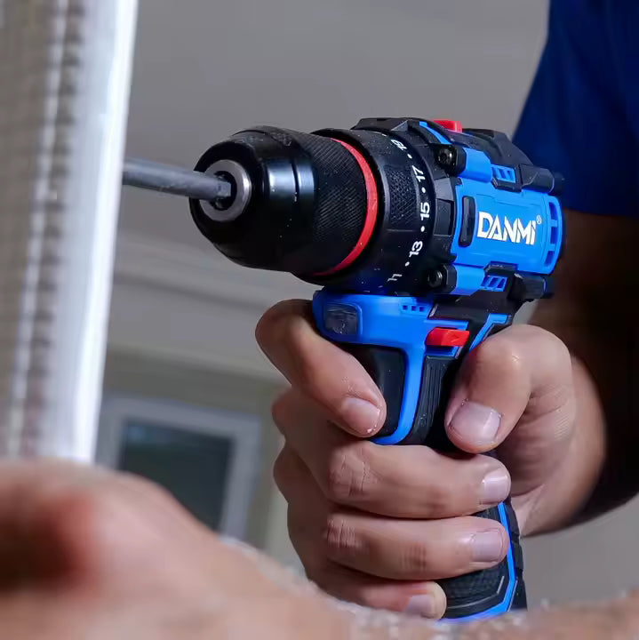 DANMI 16.8V Cordless Brushless Drill – Model 400216 with 2 Batteries & Charger - SmartGatelb