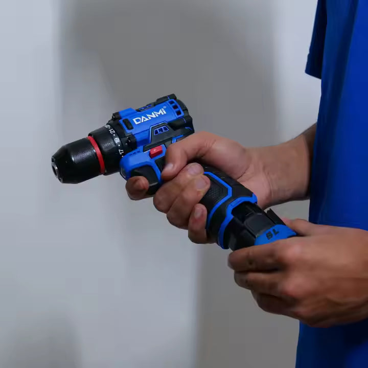DANMI 16.8V Cordless Brushless Drill – Model 400216 with 2 Batteries & Charger - SmartGatelb