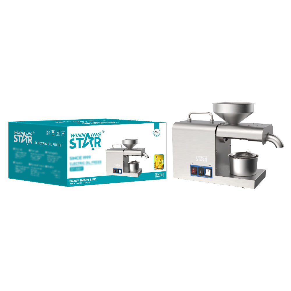 WINNING STAR ST-5801 Stainless Steel Multifunctional Household Automatic Moringa Seed Extraction Machine Mini Oil Press Machine - SmartGatelb