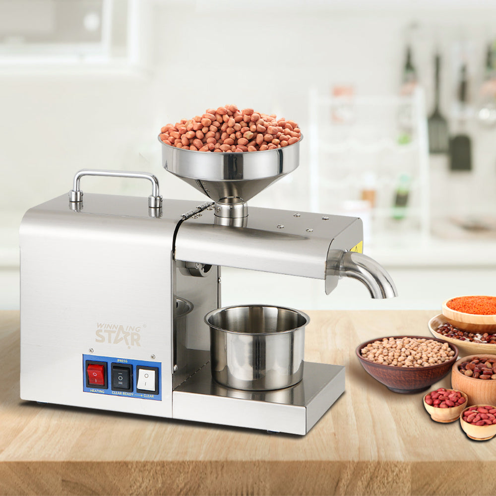 WINNING STAR ST-5801 Stainless Steel Multifunctional Household Automatic Moringa Seed Extraction Machine Mini Oil Press Machine - SmartGatelb