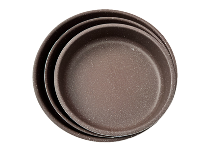 3-Piece Granite Cake Mould Set – Non-Stick Baking Pans (28/32/36 cm) - SmartGatelb