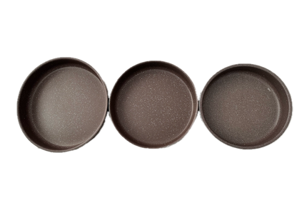 3-Piece Granite Cake Mould Set – Non-Stick Baking Pans (28/32/36 cm) - SmartGatelb