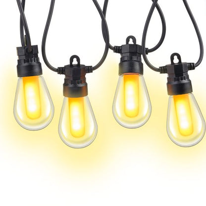 RixME Solar String Lights 10m – Waterproof Outdoor LED Bulb Lights with RGB Modes - Smart Gate