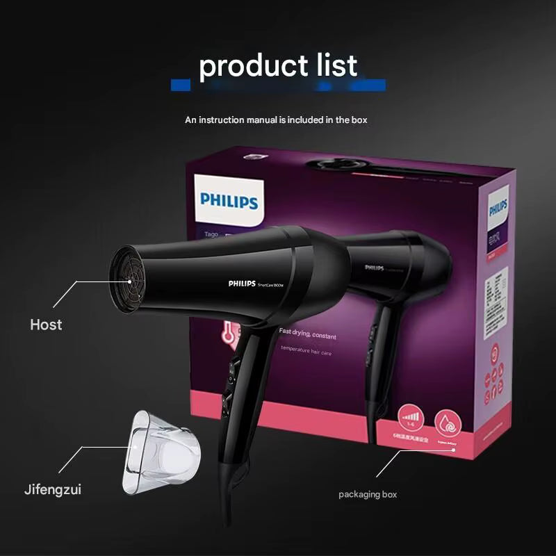 Philips BHC020 Hair Dryer – Compact 1200W Fast Drying with ThermoProtect - Smart Gate