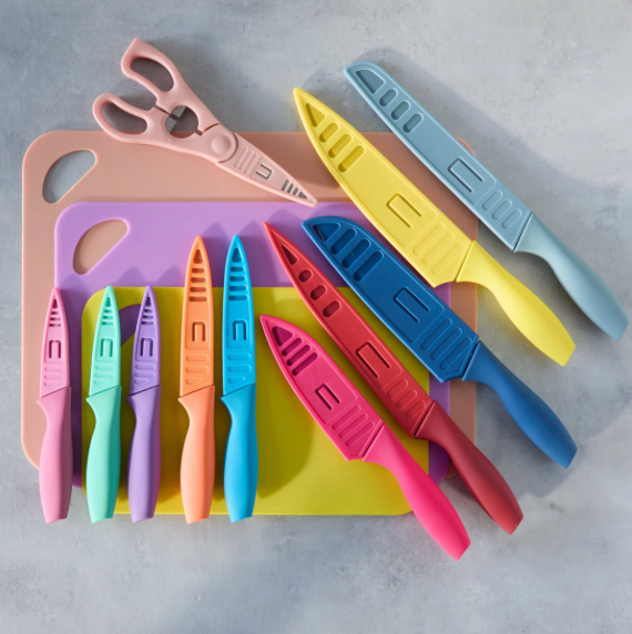 Cutlery Set with Cutting Board (25 Piece Set) - SmartGatelb