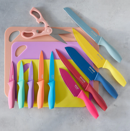 Cutlery Set with Cutting Board (25 Piece Set) - SmartGatelb