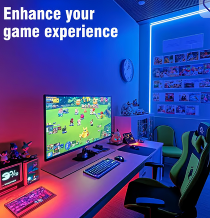 RiXME 5m LED Strip Lights RGB With Voice and Music Sync APP & Remote Control 24-Volt With WIFI - SmartGatelb