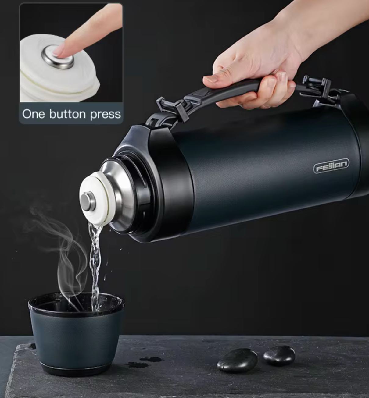 FEIJIAN 1200ml Stainless Steel Thermos - SmartGatelb