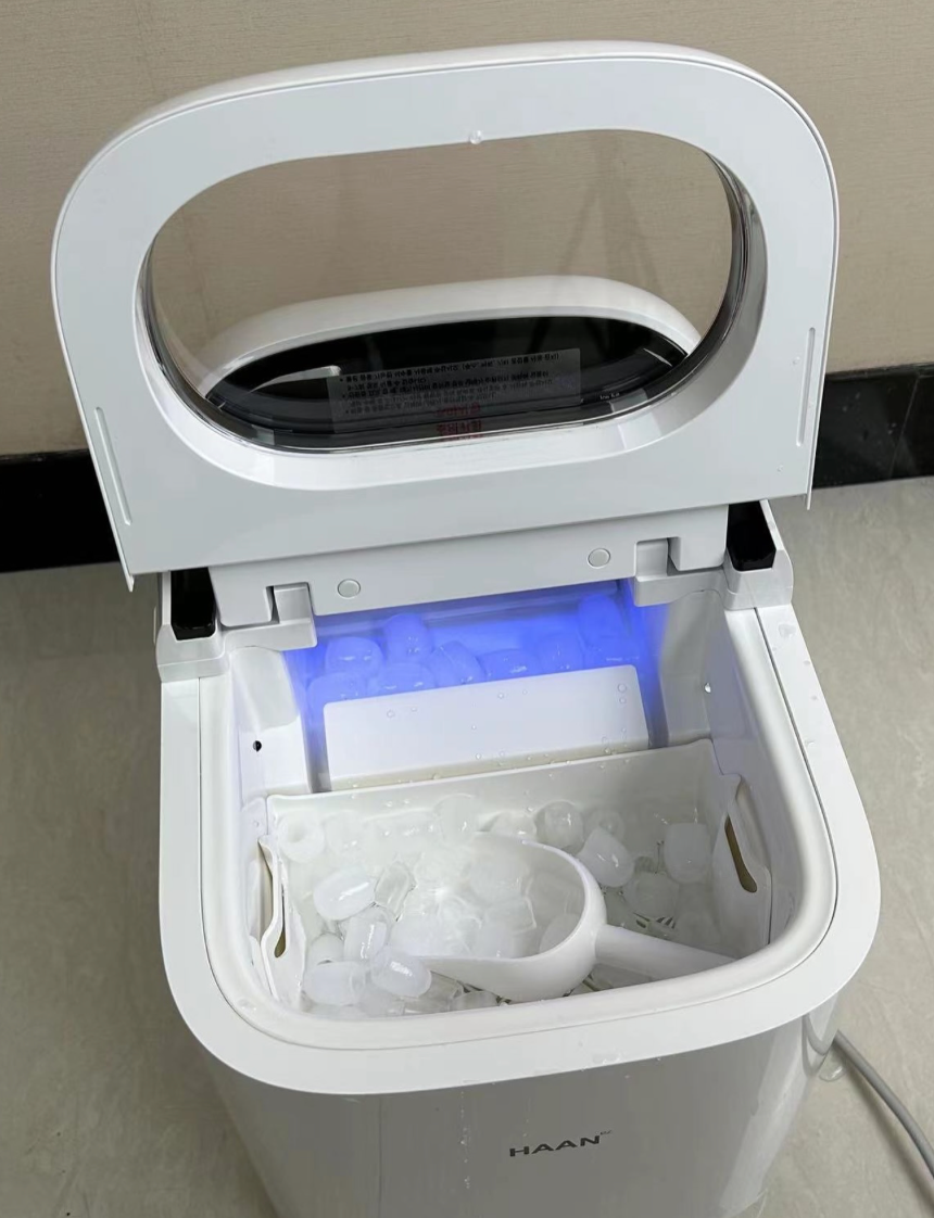 HAAN Countertop Ice Maker | 150W | UV Sterilization | 9 Ice Cubes Every 6–8 Min - SmartGatelb