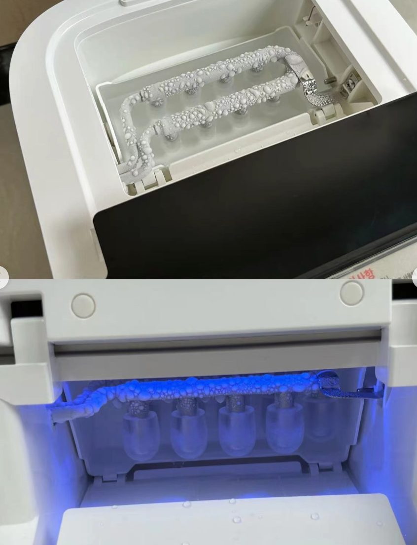 HAAN Countertop Ice Maker | 150W | UV Sterilization | 9 Ice Cubes Every 6–8 Min - SmartGatelb