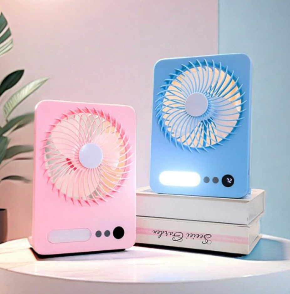 Rechargeable Fan USB Charging With LED (JK-F668) - SmartGatelb