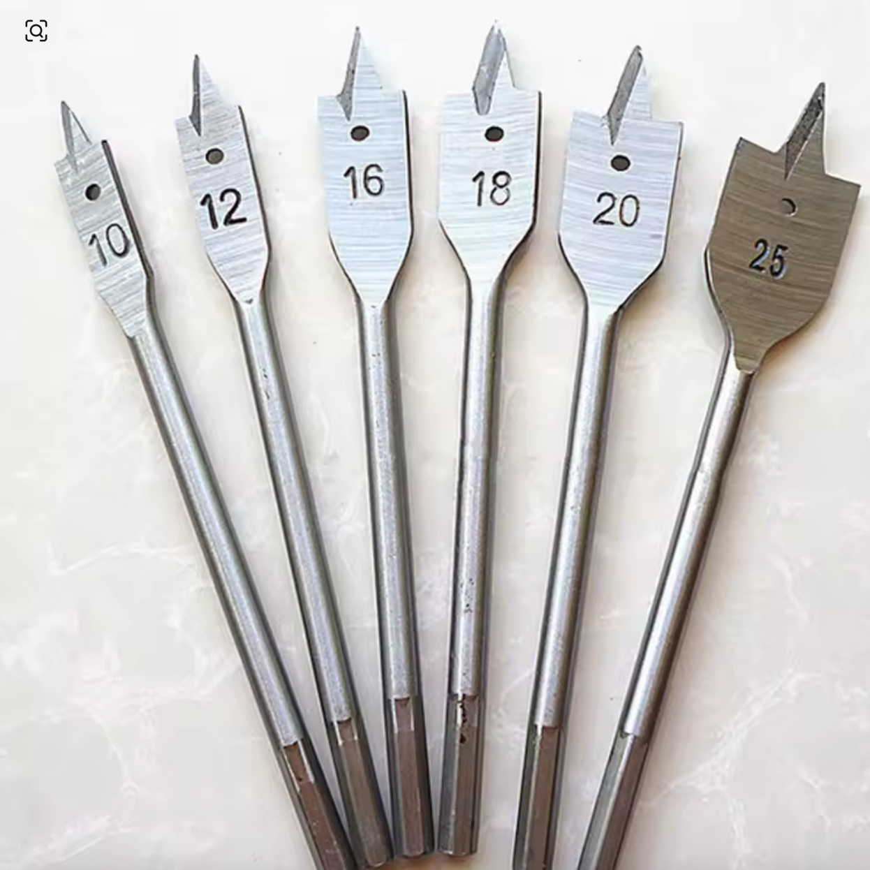 DANMI 6PCS Wood Flat Drill Bit Set – High Carbon Steel - SmartGatelb