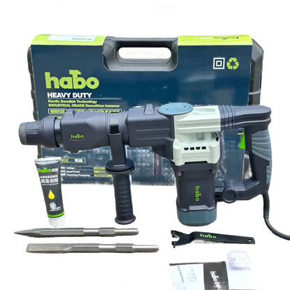 HABO H35G2 17mm Demolition Hammer – 1200W Concrete Chiseling Machine - SmartGatelb