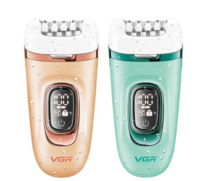 VGR V-762 Professional 3-in-1 Lady Epilator – Epilator, Shaver & Callus Remover | 800mAh | IPX7 Waterproof