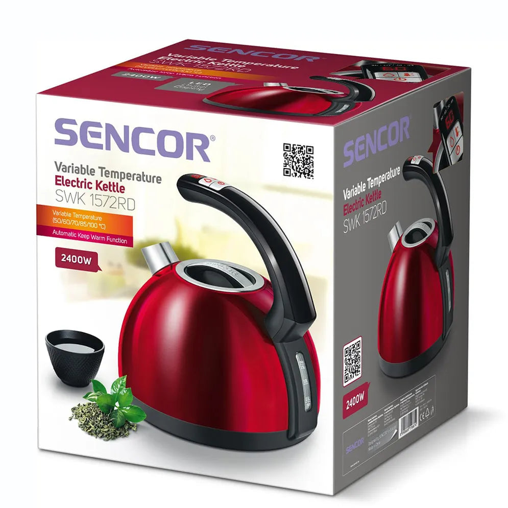 Sencor Electric Kettle, 1.5 Liter, Anti Bacteria,2400W - SmartGatelb
