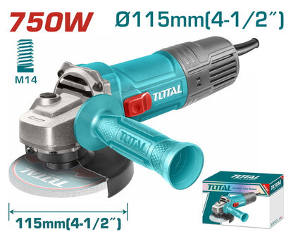 TOTAL 750W Angle Grinder – TG10711556