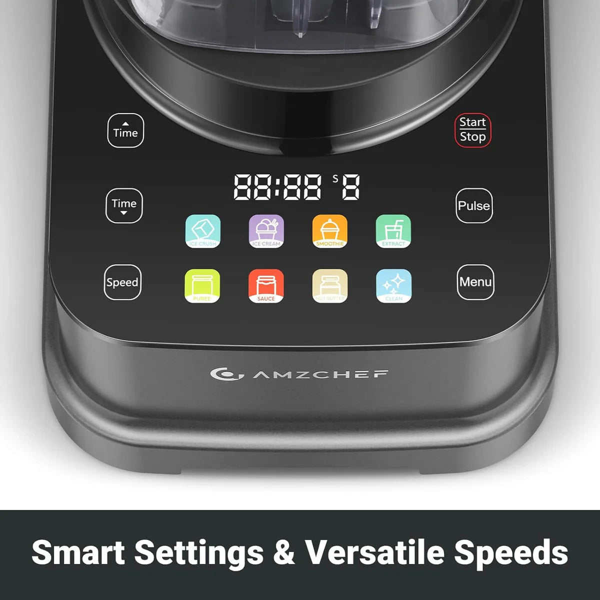 AMZCHEF 8-IN-1 Professional Blenders 2025 with LED Panel Touch Control 2000W - SmartGatelb