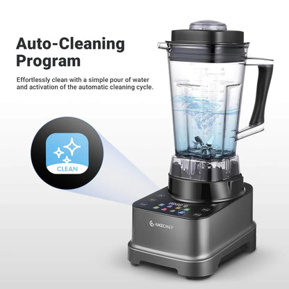 AMZCHEF 8-IN-1 Professional Blenders 2025 with LED Panel Touch Control 2000W - SmartGatelb