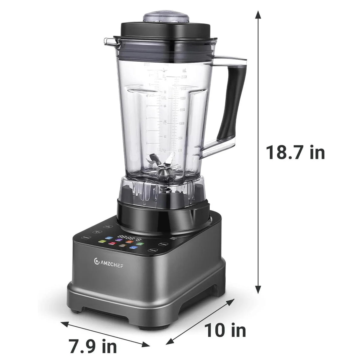 AMZCHEF 8-IN-1 Professional Blenders 2025 with LED Panel Touch Control 2000W - SmartGatelb