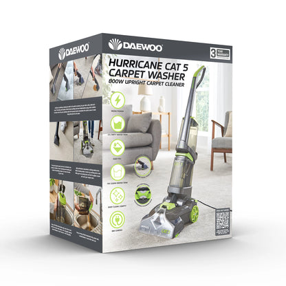 Daewoo Hurricane Cat 5 Upright Carpet Washer with Handheld Upholstery Tool