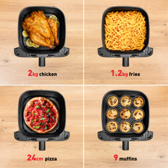 TEFAL Easy Fry Mega, Air fryer, Extra-Large Capacity 7.5 L, 8 Preset Programs
