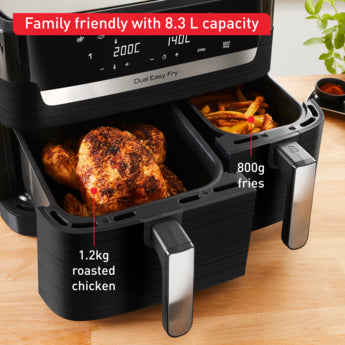 TEFAL Dual Easy Fry Air fryer 8.3 L
