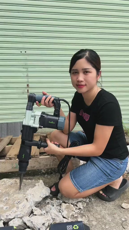 HABO H35G2 17mm Demolition Hammer – 1200W Concrete Chiseling Machine