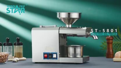 WINNING STAR ST-5801 Stainless Steel Multifunctional Household Automatic Moringa Seed Extraction Machine Mini Oil Press Machine