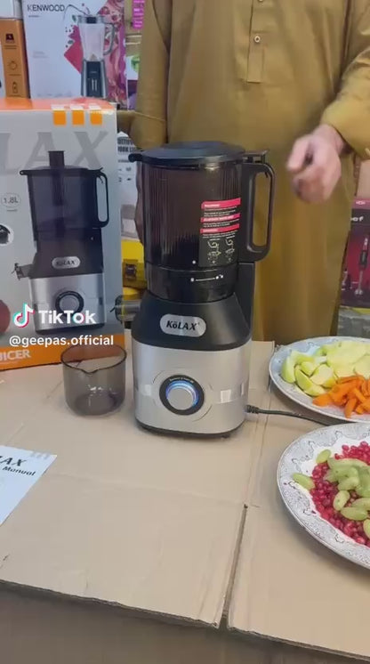 Kolax Cold Press Slow Juicer 1500W – Juice Extractor for Fresh Healthy Drinks