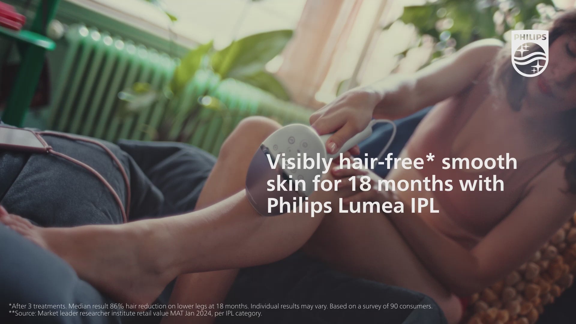 Philips Lumea IPL Hair Removal Device 9900 Series, BRI958/60, With Sen
