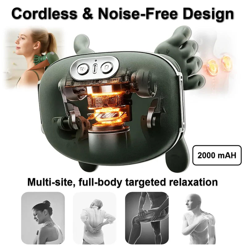 Electric Shoulder & Neck Massager N8 – Deep Tissue Massage with Heat Function - Smart Gate