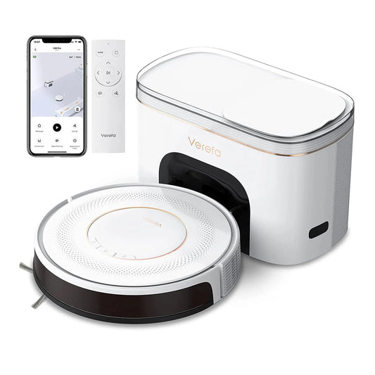 Verefa V60 Pro Robot Vacuum Cleaner – Self-Emptying, Smart Mapping, Powerful Suction, Wi-Fi App & Voice Control