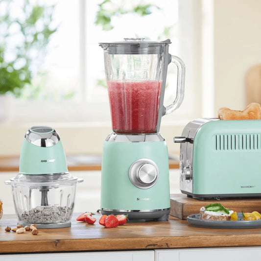 SilverCrest Blender 600W 1.75L – Powerful Kitchen Blender Yellow Edition Glass Jar - Smart Gate