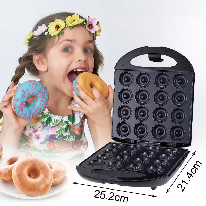 Winning Star ST-9318 Donut Maker – 16 Mini Donuts Non-Stick Electric Baking Machine - Smart Gate