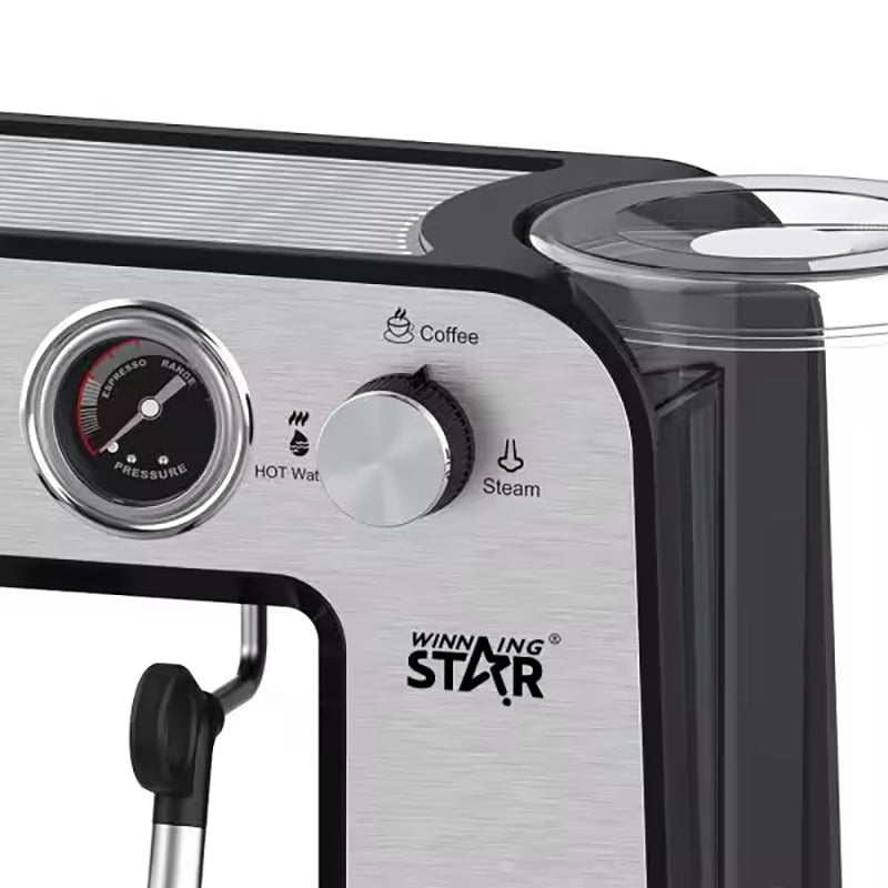 Winning Star ST-9706 Espresso Machine 20 Bar| Multifunction Coffee Maker - Smart Gate
